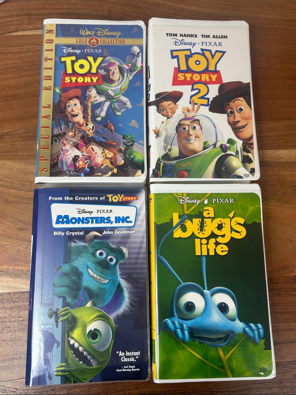 Disney Pixar VHS Lot of 4 | Toy Story, Toy Story 2, Monsters Inc. & A Bug’s Life